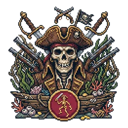Pirate world crest